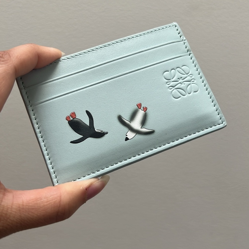 {Loewe} Suna Fujita Penguin Card Holder